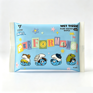 Salviette Umidificate Portatili per Neonati con Design Smurfs, 10 Pezzi, Salviette all'Acqua Pura per la Cura Quotidiana del Bambino, 6 Confezioni per Bundle - Product Image 1