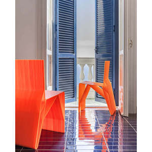 Silla italiana de diseño de lujo-Ischia 3D impreso PLA púrpura completamente personalizable para interior Made in Italy - Product Image 4