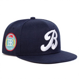 Gorras de Béisbol Hip Hop Unisex al por Mayor, 6 Paneles, 100% Algodón, Bordadas, Ajustables, con Visera Plana y Cierre a Presión - Product Image 5