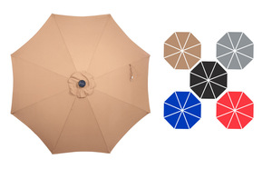 <span class=keywords><strong>Sombrilla</strong></span> de Playa de 2.5 Metros <span class=keywords><strong>con</strong></span> Manivela, Parasol para Patio y Publicidad Exterior, Protección Contra la Lluvia, Directo de Fábrica - Product Image 4