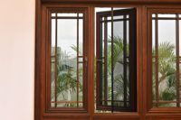 Luxe haut de gamme chinois Antique en bois battante fenêtre balançoire moderne pour Villa manoir chambres traditionnelles appartement extérieur