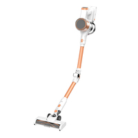 Aspirateur balai sans fil détachable avec batterie, léger, pour la maison, avec lumières LED et brosse électrique pour sols