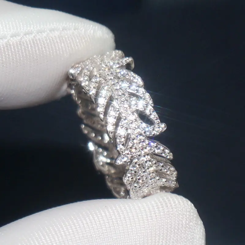 crystal diamond rings