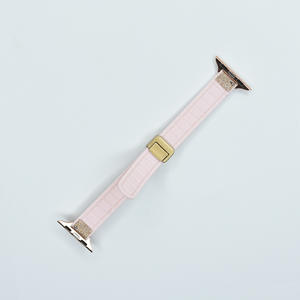 Compatible avec Apple Watch Ultra 9876543210 SE Bracelet magnétique composite en silicone doré sable avec paillettes - Product Image 6