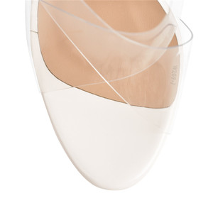 WETKISS Trasparente Cinghia di Scintillio Tacchi Alti Oro Bianco Scivoli <span class=keywords><strong>Sandali</strong></span> Delle Donne del PVC Peep Toe <span class=keywords><strong>Sandali</strong></span> <span class=keywords><strong>Con</strong></span> Zeppa <span class=keywords><strong>Con</strong></span> La Piattaforma - Product Image 4