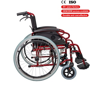 Pliable léger en alliage d'aluminium pour personnes âgées handicapées léger pliant facile à transporter fauteuil roulant autopropulsé à la main - Product Image 1