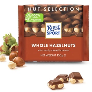 Germany Ritterspod Sport Dark <strong>Chocolate</strong> Strawberry Sandwich Milk Ribs Wholesale Breaking <strong>Chocolate</strong>