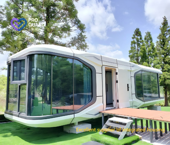 Luxury 3 Bedroom Modern Prefab Prefabricated Capsule Container House Big Space for School Living Room Kitchen Entry Farmhouse