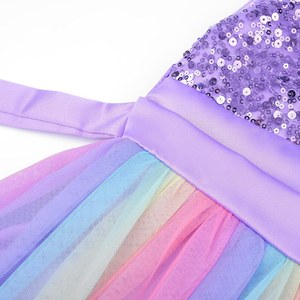 <span class=keywords><strong>Abito</strong></span> da Festa Serale Nuova Collezione Vestito Arcobaleno Senza Maniche con Paillettes per Bambina Vendita all'Ingrosso <span class=keywords><strong>Abito</strong></span> Estivo da Cerimonia per Ragazze - Product Image 4
