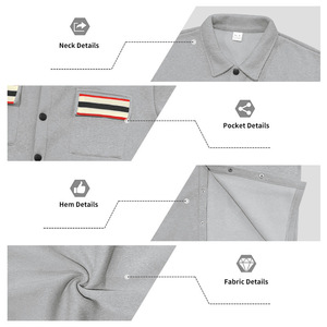 Chaqueta de Trabajo para <span class=keywords><strong>Hombre</strong></span>, Abrigo Grueso y Cálido con Cuello Vuelto, Ropa Exterior Informal de Negocios para Invierno y Otoño, Chaqueta Resistente con Logotipo Personalizado - Product Image 4