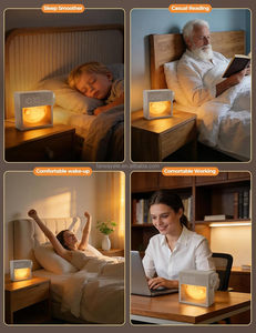 Réveil lumineux avec simulation d'<span class=keywords><strong>aube</strong></span> et 20 sons apaisants pour le sommeil, réveil efficace avec lumière lunaire - Product Image 6