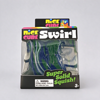 Jouet anti-stress en caoutchouc multicolore Premium pour enfants, cube marbré à presser, super rebondissant, pour 5 à 7 ans