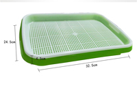 Plateau de semis rectangulaire, plantation Durable pour plantes, rectangulaire, en plastique, microverts, pour semis