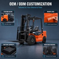 NOBLELIFT Forklift Lithium 2.5 Ton Harga Pabrik 76.8V 18km/jam Counterbalance MOQ Rendah Hydraulic Side Shifter Ban Pneumatik untuk