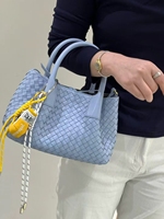 Sac à main de luxe tissé à la main pour femme, sac fourre-tout artisanal haut de gamme avec deux sangles, sac à bandoulière imperméable pour l'été/l'hiver
