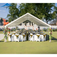 Tente transparente de luxe à toit transparent pour événements de mariage, capacité de 1000 personnes pour les mariages, salons, autres occasions