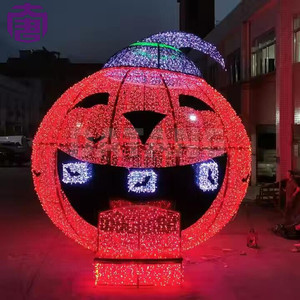 Halloween Lighted Archway with 3D <b>Ball</b> Motif for Commercial Decoration - Product Image 4