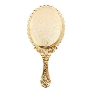 European Retro Style Portable <strong>Makeup</strong> <strong>Mirror</strong> Handheld Plastic Metal Texture Home Gift - Product Image 5