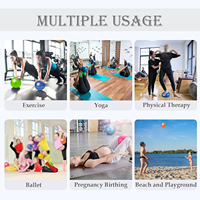 Ballon de Pilates Mini Thérapeutique 20-25CM pour Exercices de Renforcement Musculaire, Yoga et Équilibre Physique – Équipement d'Entraînement Yoga