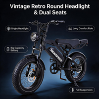 Vélo électrique de ville X80PRO à prix abordable, 20 pouces, 250W, 48V 15AH, Shimano 7 vitesses, vélo électrique de ville à pneus larges