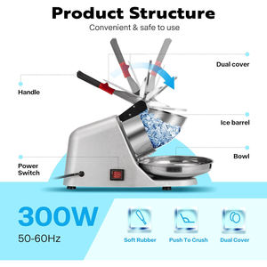 Máquina de afeitar de hielo eléctrica multifuncional personalizada OEM Trituradoras de hielo profesionales para uso doméstico - Product Image 2