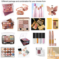 Großhandel Kostenloses Design für Ihr Logo-Mockup 44 Farben Kosmetik All-in-One Make-up-Sets Beauty-Schminkkoffer Mädchengeschenk Kosmetikset