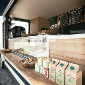 Remolque de Comida Rápida Totalmente Equipado para Donuts, Café y Helados, Construcción de Acero Inoxidable, 3/4 Ruedas, 2 Años de Garantía - Product Image 4