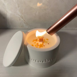 Bougie parfumée artisanale en cire de soja, design créatif en <span class=keywords><strong>marbre</strong></span>, mèche en bois, aromathérapie, parfum pour les fêtes, coffret cadeau - Product Image 3