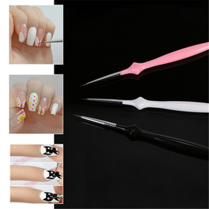 Pinceau à manche acrylique pour nail art, stylo liner à fleurs, pinceau en nylon pour peinture couleur, traçage de lignes, décoration d'ongles en gel, outil de manucure - Product Image 3