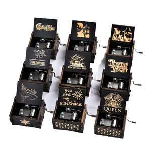 Đầu tiên Arabic tay bằng gỗ Crank âm nhạc hộp truyền thống bài hát hộp - Product Image 6