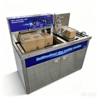 Machine à laver les chaussures à recirculation d'eau, corps en acier inoxydable antirouille, machine de nettoyage de baskets commerciale