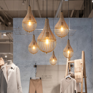 ที่ขายดีที่สุดในร่มตกแต่งบ้านบ้านไร่แขวนการออกแบบไม้ไผ่จี้แสงที่ทันสมัย - Product Image 2