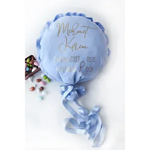 หมอนบอลลูนสำหรับเด็กแรกเกิดแบบปรับแต่งได้ สีชมพูและสีฟ้า - ของที่ระลึกสำหรับเด็ก - Product Image 2
