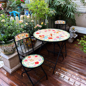 Ensemble table et chaises en mosaïque pour jardin et balcon - Product Image 2