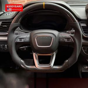 Convient pour <span class=keywords><strong>Audi</strong></span> Q5L Q7 Q8 A6 A7, ensemble de volant plat, modèle sport, volant en fibre de carbone de type D - Product Image 5