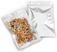 Sacs Mylar refermables, sacs d'emballage thermoscellables en feuille d'aluminium, petits sacs transparents argentés pour le stockage de bonbons et de bijoux