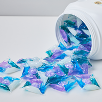 Stok 158 lima rongga 11g ramah lingkungan sekali pakai lembut bersih deterjen Pods Gel lima efek untuk pakaian