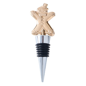 Gingerbread Man Wine <b>Stopper</b> Zinc Alloy Christmas Bottle <b>Stopper</b> For Red Wine Preservation Gift - Product Image 4