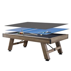 Mesa de billar de madera rectangular moderna barata directamente de fábrica multifuncional 3 en 1 mesa de billar de 7 pies 8 pies 9 pies - Product Image 5