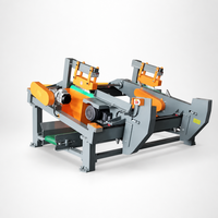 Scie à palettes HICAS SF6021, machine à scier le bois automatique à double tête, scie à coupe transversale haute précision pour l'optimisation du bois