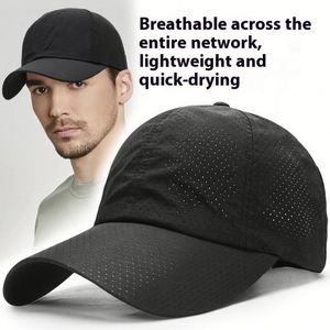 Men's New Trendy 100% Polyester Outdoor Sun Hat <b>Baseball</b> <b>Cap</b> with Breathable Mesh Sunscreen Tides Custom <b>Caps</b> - Product Image 2