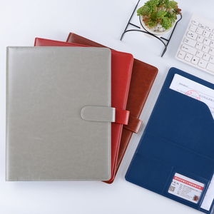 Logo cá nhân Nhà Máy Giá A4 thư mục tập tin bằng văn bản kẹp kinh doanh tùy chỉnh da đa chức năng Loose-Leaf thư mục - Product Image 2