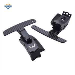 Palettes de changement de vitesse magnétiques en fibre de carbone véritable pour <span class=keywords><strong>Porsche</strong></span> 992 Panamera 971 <span class=keywords><strong>Macan</strong></span> palettes de changement de volant étendues - Product Image 2