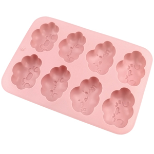 Molde de Silicona con Forma de Nube y 8 Caras Sonrientes para Pasteles, Velas, Jabones, Pudines y Resina, Sin BPA, de Baking Factory - Product Image 6