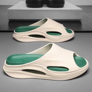 2024 Men's Summer <b>Outdoor</b> Casual <b>Slides</b> Sandals Breathable Flat Platform Soft Lightweight Open Design Beach Sports Hiking EVA - Product Image 4