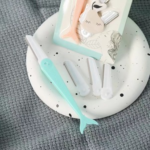 Yuhuan Manual Hair Removal <b>Razor</b> Stainless Steel <b>Blade</b> For Bikini Underarm Leg Shaving Mixed Color Plastic Handle - Product Image 2
