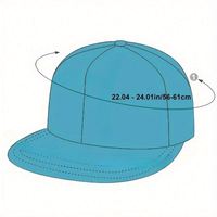 Gorra Plana Bordada para Hombre y Mujer, Estilo Hip Hop Urbano, Accesorio de Verano, Gorra con Personalidad