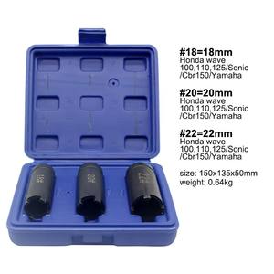 Motocicleta Ferramenta De Embreagem Chave De Bloqueio Porca De Motocicleta Remoção De Chave De Soquete Conjunto para GY6 Porca De Embreagem 18mm 20mm 22mm Veículo Ferramentas - Product Image 6