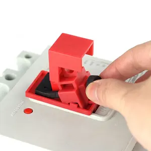 Cerradura de disyuntor tipo abrazadera de 18-72mm de alta calidad, interruptor de protección MCCB grande, bloqueo de seguridad