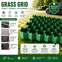 Grille de pavage en plastique perméable HDPE à emboîtement, haute résistance, pour parking, allée, aménagement paysager, renforcement du sol